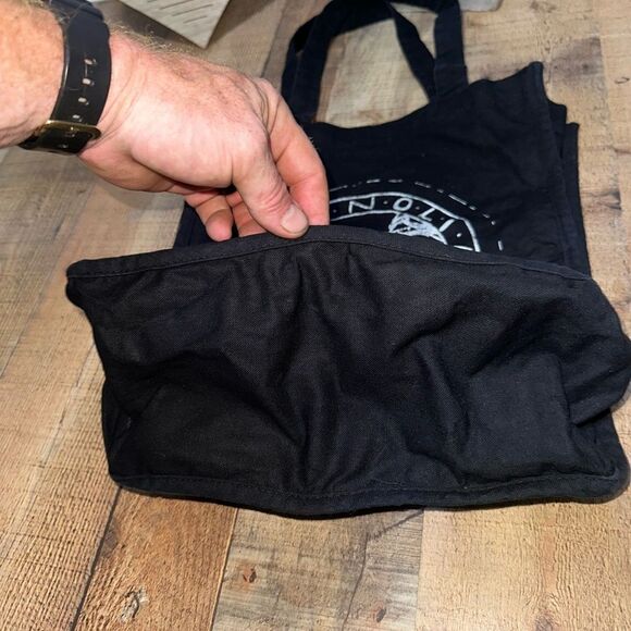 Canvas Tote Shopping Bag Magnolia Waco Texas Black - Picture 8 of 9